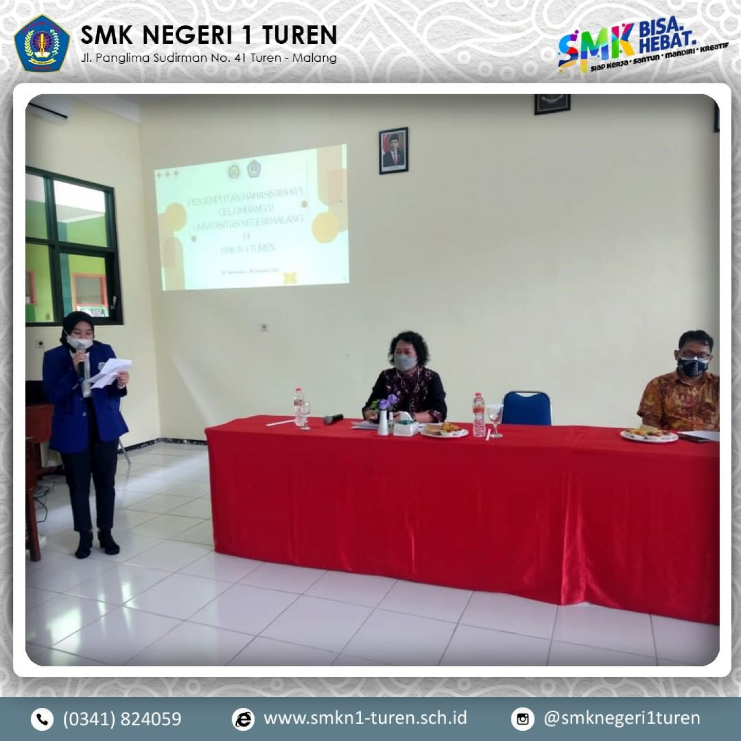Penjemputan Mahasiswa KPL Gelombang 2 Universitas Negeri Malang di SMK Negeri 1 Turen 2021