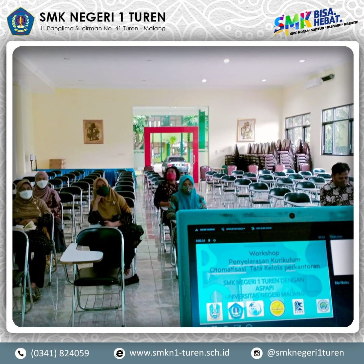 Workshop Penyelarasan Kurikulum Program Keahlian OTKP SMK Negeri 1 Turen dengan ASPAPI dan Universitas Negeri Malang