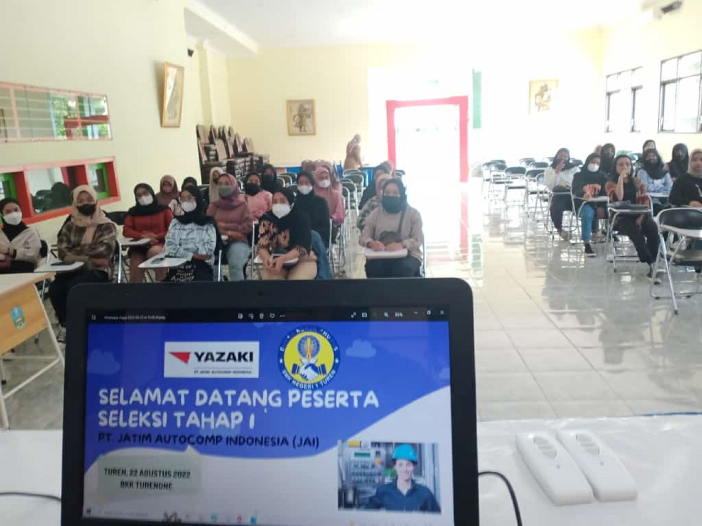 BKK SMK Negeri 1 Turen melaksanakan recruitment bekerja sama dengan PT. Jatim Autocomp Indonesia