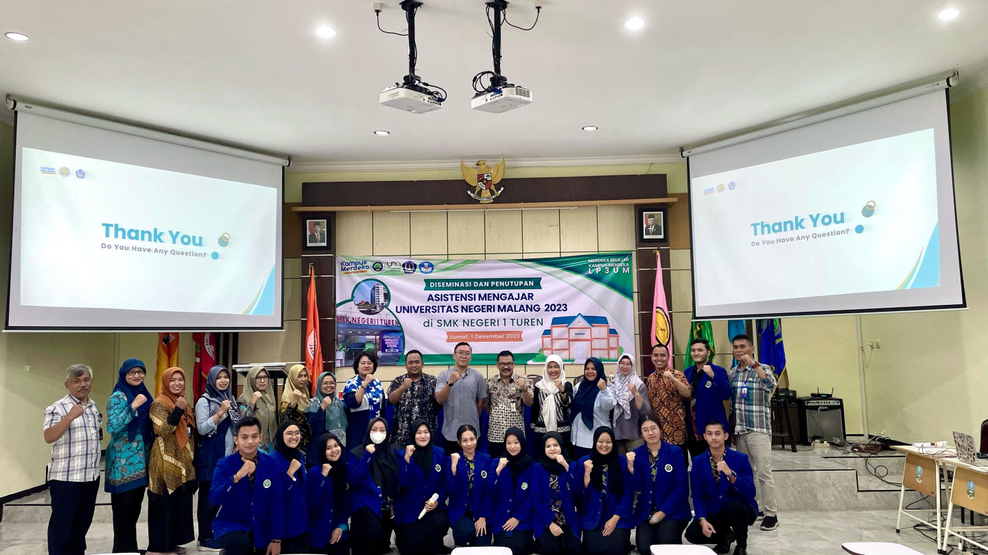 Diseminasi dan Penutupan Program Asistensi Mengajar Universitas Negeri Malang di SMK Negeri 1 Turen Tahun 2023