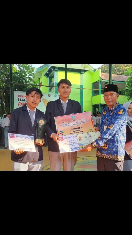 Duet Mautnya Culinary Dhio Randika V dan Andy Saputra berbuah Juara 2 Culinary dalam LKS Provinsi Jawa Timur 2023