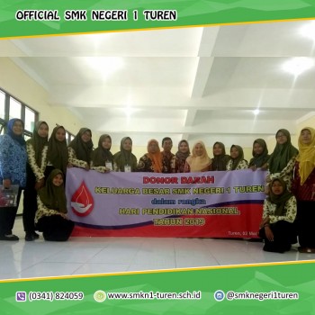 Donor Darah Bersama UPT PMI Kab. Malang Dalam Rangka HARDIKNAS 2019