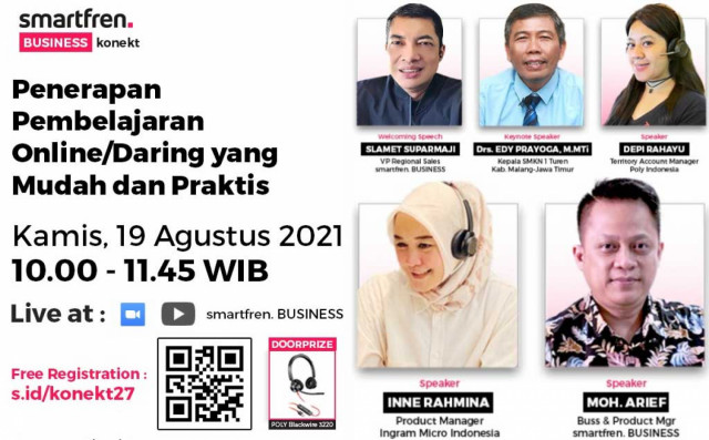 Penerapan Pembelajaran Online/Daring yang Mudah dan Praktis Bersama Bapak Drs. Edy Prayoga, M.MTi dan Smartfren