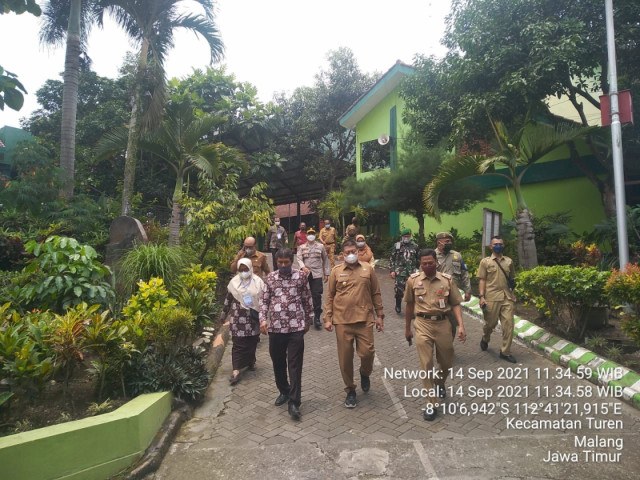Kunjungan Wakil Bupati Kabupaten Malang dalam Kegiatan Seleksi ASN PPPK Guru Tahun 2021 TUK SMK Negeri 1 Turen