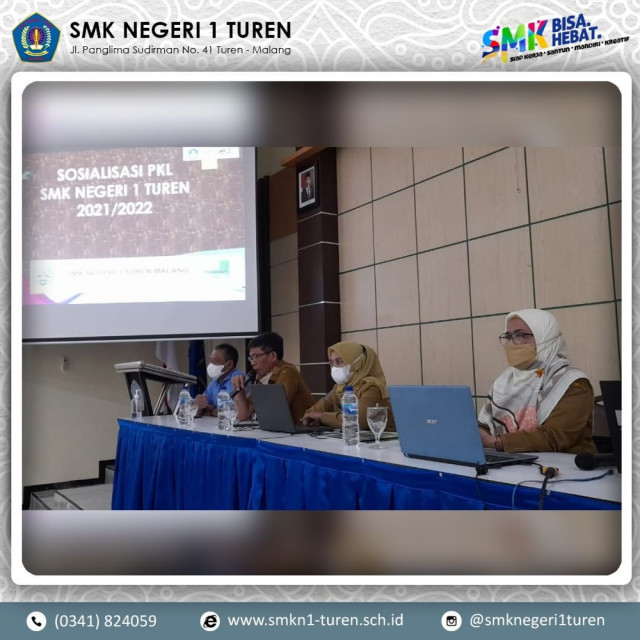 Kegiatan Sosialisasi Praktik Kerja Lapangan Tahun Ajaran 2021/2022 kepada Orang Tua/Wali Murid kelas XI Program Keahlian Tata Boga dan Perhotelan.