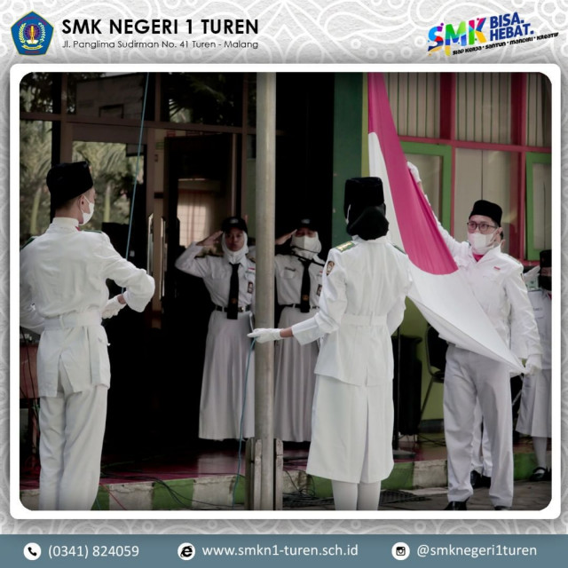 Upacara Peringatan Hari Pahlawan 10 November 2021 SMK Negeri 1 Turen
