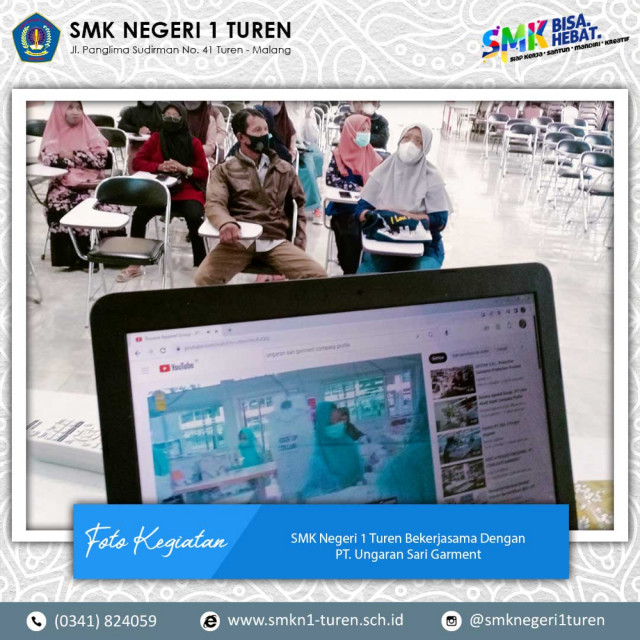 SMK Negeri 1 Turen Bekerjasama Dengan PT. Ungaran Sari Garment