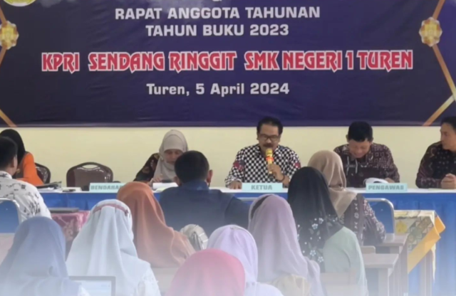 KPRI Sendang Ringgit SMK Negeri 1 Turen Gelar Rapat Anggota Tahunan 2024