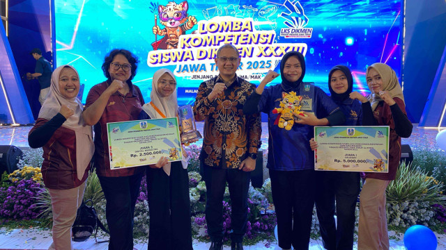 SMK Negeri 1 Turen Raih Prestasi Di LKS DIKMEN Jawa Timur