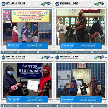 Penyerahan APD Tahap 2 Oleh SMK Negeri 1 Turen Kepada Tim Medis Terdekat