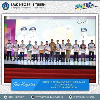SMKN 1 Turen Menorehkan Prestasi di LKS tingkat Jawa Timur
