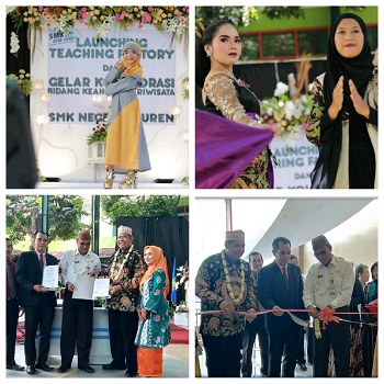 Launching Teaching Factory (TEFA) dan Gelar Kolaborasi Bidang Keahlian Pariwisata Berlangsung Meriah