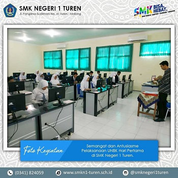 Semangat UNBK SMKN 1 Turen